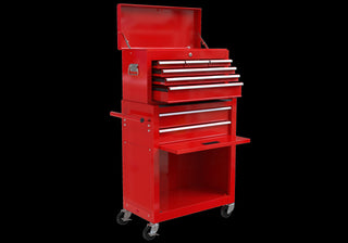High Capacity Rolling Tool Box With Wheels And Drawers, 8 Drawer Tool Storage Cabinet