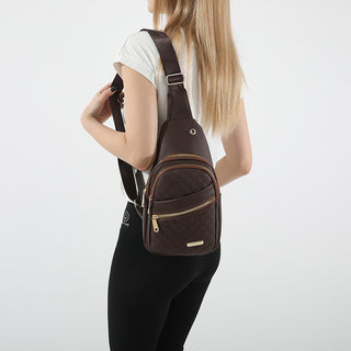 Storage Bag & Travel Bag Small Sling Bag Crossbody Chest Shoulder Water Resistant Sling Purse One Strap Travel Bag For Women With Earphone Hole