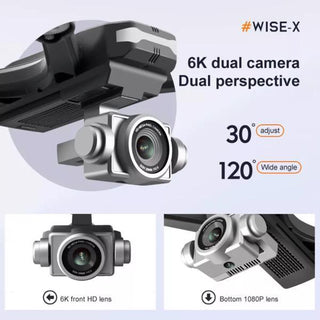 4DRC V14 Professional Drone 6K High-definition Dual Camera Wifi FPV Portable RC Quadcopter 2 Batteries