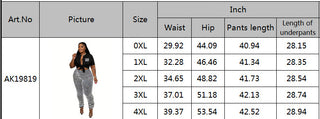 Plus Size Women Knitting Stripe High Waist Trousers