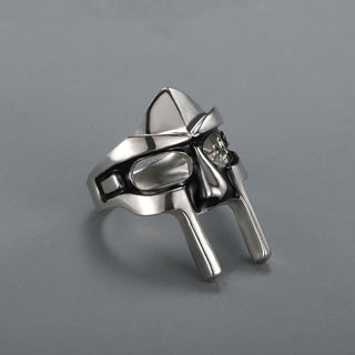 Goth Hip Hop MF DOOM Mask Rings For Men Gladiator Punk Style Egyptian Pharaoh Male Ring Classic Retro Jewelry Party Accessories - Thomas Family Essentials LLC
