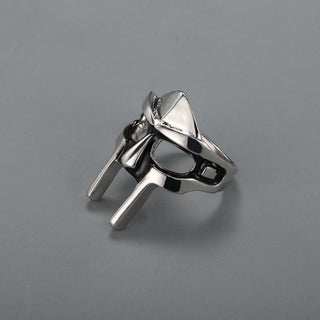 Goth Hip Hop MF DOOM Mask Rings For Men Gladiator Punk Style Egyptian Pharaoh Male Ring Classic Retro Jewelry Party Accessories - Thomas Family Essentials LLC