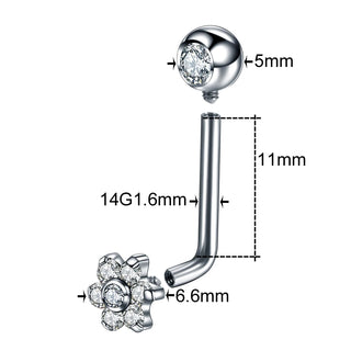 G23 Titanium Christina Vertical Hood Piercings Lip Rings VCH Intimate Piercing Surface Body Jewelry Piercings for Men Women