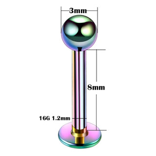 Titanium Labret Piercing Kits Lip Mouth Stud Earring Tragus Cartilage Helix Piercings Ear Sexy Lobe Jewelry for Women Men