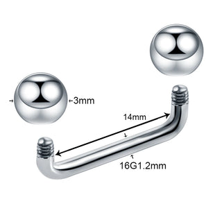 G23 Titanium Micro Dermal Piercing Crystal Dermal Anchor Piercing Top Internal &External Skin Diver Surface Piercing Jewelry