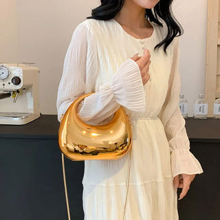 MOODS Evening Clutch Bags For Women Luxury Designer Purses And Handbags Golden Wedding Dinner Party Round Handle Wrist Bag - Thomas Family Essentials LLC