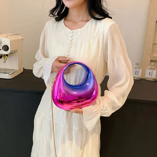 MOODS Evening Clutch Bags For Women Luxury Designer Purses And Handbags Golden Wedding Dinner Party Round Handle Wrist Bag - Thomas Family Essentials LLC