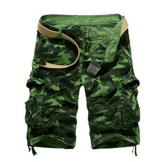 Men's Loose Casual Camouflage Overalls Large Size Multi-pocket Five-point Pants Men's Beach Pants - Thomas Family Essentials LLC