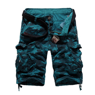 Men's Loose Casual Camouflage Overalls Large Size Multi-pocket Five-point Pants Men's Beach Pants - Thomas Family Essentials LLC