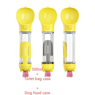 Pet Water Bottle Feeder Bowl Garbage Bag Storage Portable Pet Outdoor Travel 3 In 1 Dog Water Bottle - Thomas Family Essentials LLC