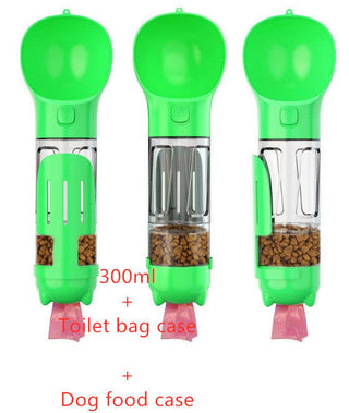 Pet Water Bottle Feeder Bowl Garbage Bag Storage Portable Pet Outdoor Travel 3 In 1 Dog Water Bottle - Thomas Family Essentials LLC