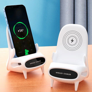 Portable Mini Chair Wireless Charger Desk Mobile Phone Holder Wireless Charger 10W Fast Charge Special Gift - Thomas Family Essentials LLC