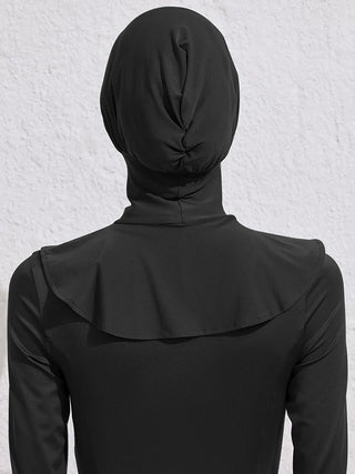 Summer Muslim Bath Swim Hijab Women Swimming Instant Turban, Extended Neck Design, Quick Drying