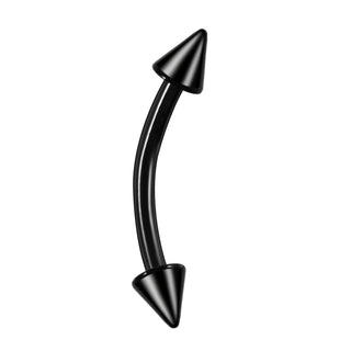 Implant Titanium Curved Barbells Eyebrow Rings Banana Piercing Curved Bar Rook Ear Cartilage Helix Tragus Body Piercing Jewelry