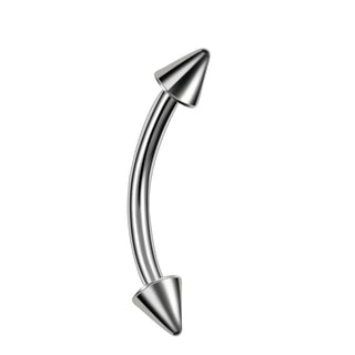Implant Titanium Curved Barbells Eyebrow Rings Banana Piercing Curved Bar Rook Ear Cartilage Helix Tragus Body Piercing Jewelry