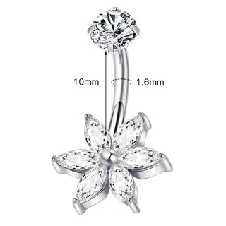 G23 Titanium Internally Thread Navel Piercing Jewelry Sexy Belly Button Rings Navel Body Piercing Jewelry