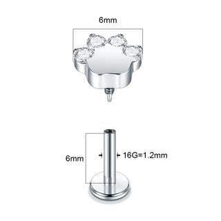 Titanium Labret Piercing Kits Lip Mouth Stud Earring Tragus Cartilage Helix Piercings Ear Sexy Lobe Jewelry for Women Men