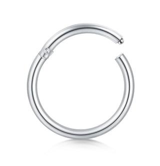 Titanium Opal Bead Septum Clicker Nose Hoop Rings Hinged CZ Cartilage Earring Helix Rook Tragus Daith Lip Piercing Jewelry