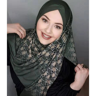 Islamic Scarf Women Luxury Blue Chiffon Hijab Abaya Hijabs For Woman Abayas Jersey Muslim Dress Turbans Head Instant Head Wrap