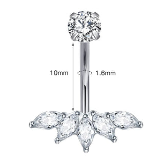 G23 Titanium Internally Thread Navel Piercing Jewelry Sexy Belly Button Rings Navel Body Piercing Jewelry