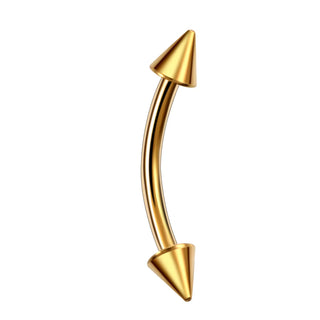 Implant Titanium Curved Barbells Eyebrow Rings Banana Piercing Curved Bar Rook Ear Cartilage Helix Tragus Body Piercing Jewelry