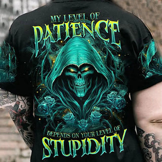 New Men's T-shirt Hip Hop Punk Streetwear Skull 3D Printed Graphic Loose Round Neck Oversized T Shirt Harajuku Gothic Pullover