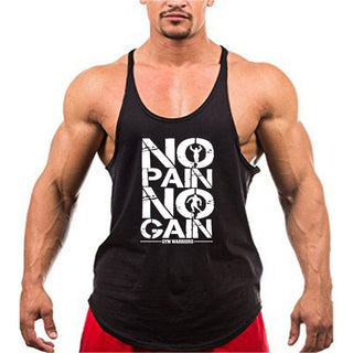 Summer Y Back Gym Stringer Tank Top Men Cotton Clothing Bodybuilding Sleeveless Shirt Fitness Vest Muscle Singlets Workout Tank - Thomas Family Essentials LLC