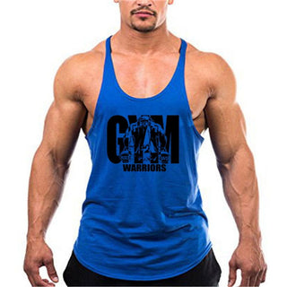 Summer Y Back Gym Stringer Tank Top Men Cotton Clothing Bodybuilding Sleeveless Shirt Fitness Vest Muscle Singlets Workout Tank - Thomas Family Essentials LLC