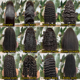 1B Raw Hair HD Lace Wigs 100% Human Hair One Donor (13x4, 13x6, 4x4 &5x5)