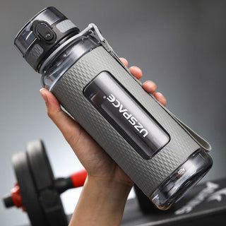 UZSPACE Sports Water Bottles Gym Leak-proof Drop-proof Portable Shaker Outdoor Travel Kettle Plastic Drink Water Bottle BPA Free - Thomas Family Essentials LLC