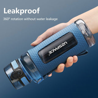 UZSPACE Sports Water Bottles Gym Leak-proof Drop-proof Portable Shaker Outdoor Travel Kettle Plastic Drink Water Bottle BPA Free - Thomas Family Essentials LLC