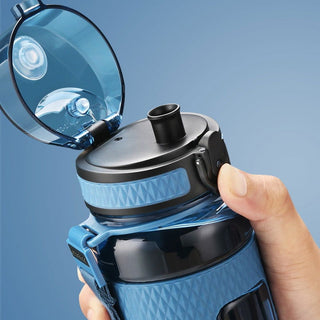 UZSPACE Sports Water Bottles Gym Leak-proof Drop-proof Portable Shaker Outdoor Travel Kettle Plastic Drink Water Bottle BPA Free - Thomas Family Essentials LLC