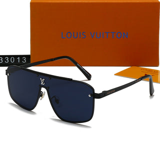 Brown Casual Letters Sunglasses