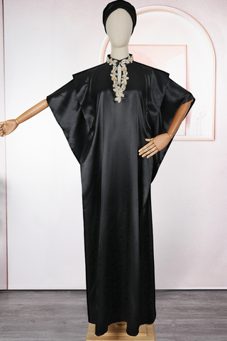 Black Casual Solid Color Hollow Out O Neck Long Dresses