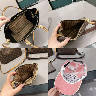 Brown Casual Daily Letters Zipper Bags