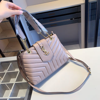 Khaki Pink Casual Daily Letters Chains Bags