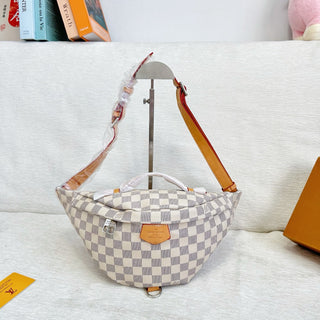 White Casual Daily Plaid Chains Bags