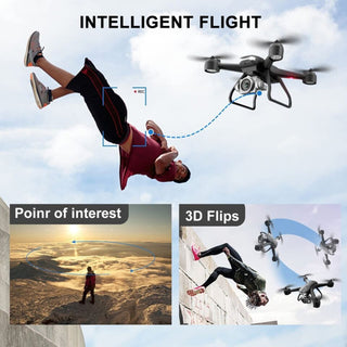 4DRC V14 Professional Drone 6K High-definition Dual Camera Wifi FPV Portable RC Quadcopter 2 Batteries
